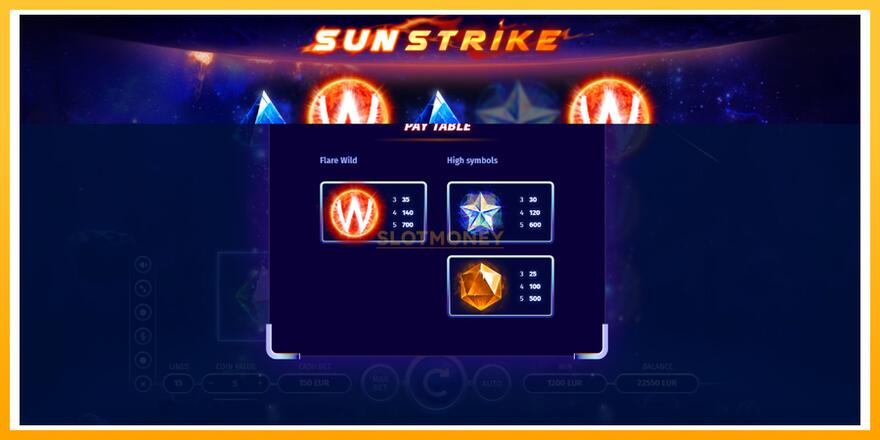 Máquina de jogos Sun Strike - chance de ganhar dinheiro, foto 5