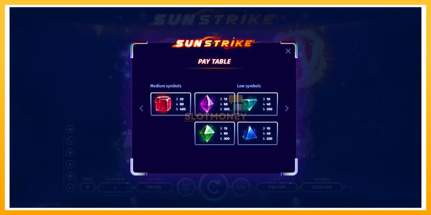 Máquina de jogos Sun Strike - chance de ganhar dinheiro, foto 6