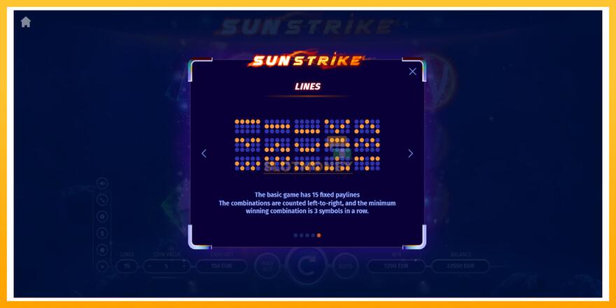 Máquina de jogos Sun Strike - chance de ganhar dinheiro, foto 7