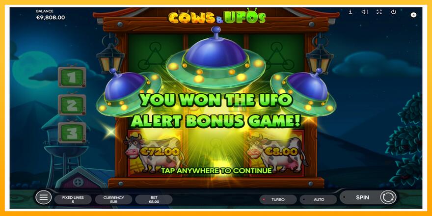 Máquina de jogos Cows & UFOs - chance de ganhar dinheiro, foto 4