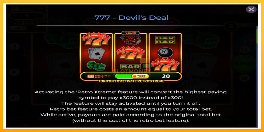 Máquina de jogos 777 Devils Deal - chance de ganhar dinheiro, foto 4