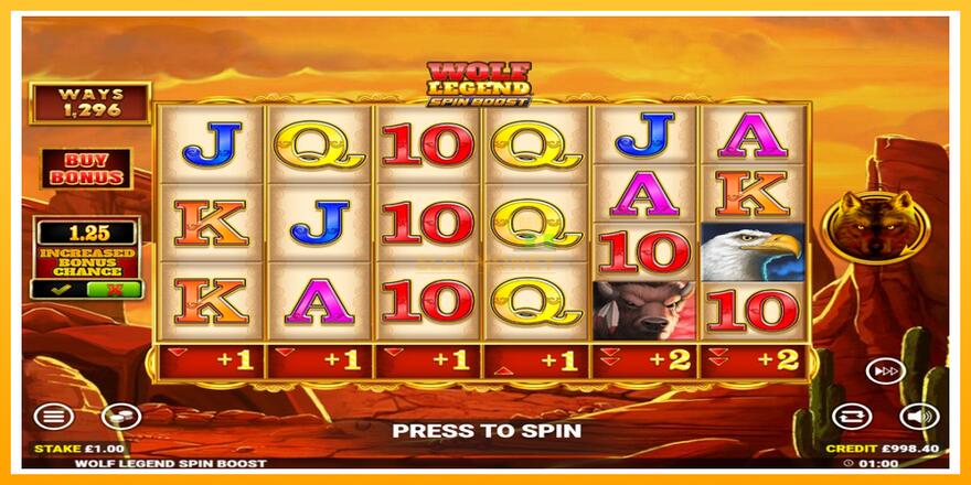 Máquina de jogos Wolf Legend Spin Boost - chance de ganhar dinheiro, foto 2