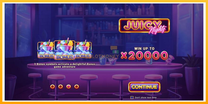 Máquina de jogos Juicy Nights - chance de ganhar dinheiro, foto 1