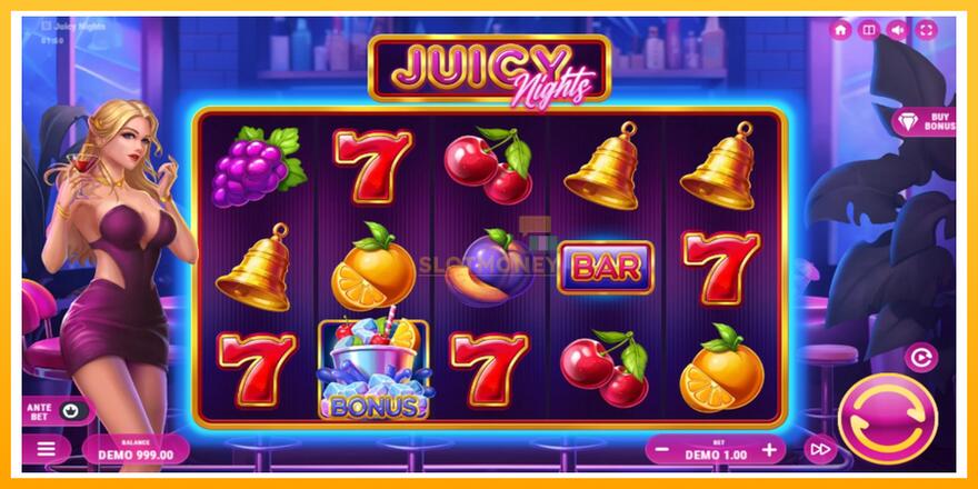 Máquina de jogos Juicy Nights - chance de ganhar dinheiro, foto 2