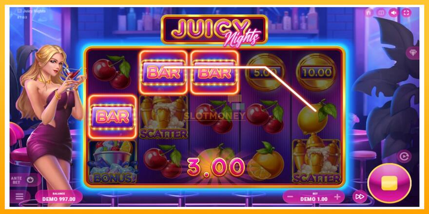 Máquina de jogos Juicy Nights - chance de ganhar dinheiro, foto 3