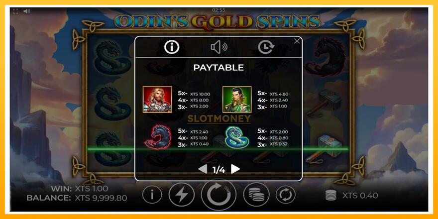 Máquina de jogos Odins Gold Spins - chance de ganhar dinheiro, foto 4