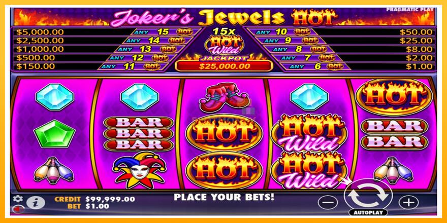 Máquina de jogos Jokers Jewels Hot - chance de ganhar dinheiro, foto 1