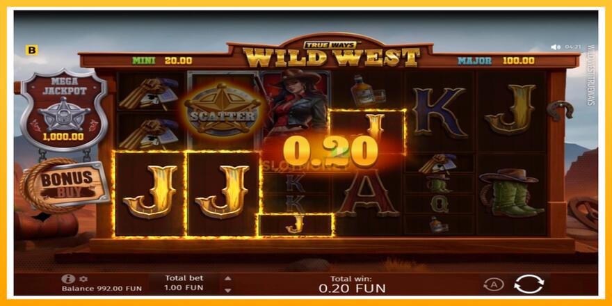 Máquina de jogos Wild West Trueways - chance de ganhar dinheiro, foto 3