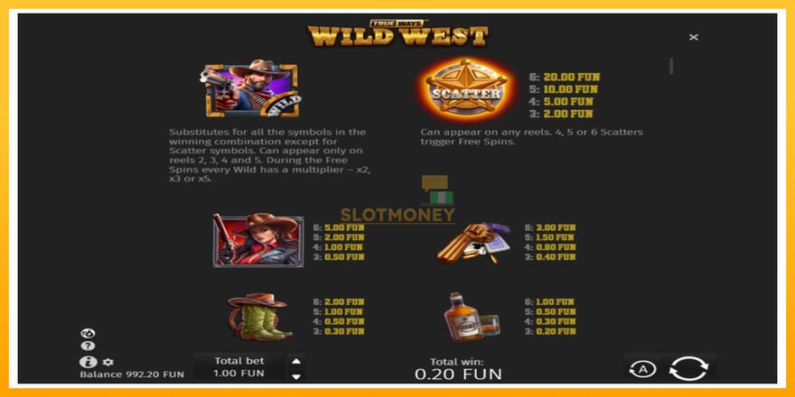 Máquina de jogos Wild West Trueways - chance de ganhar dinheiro, foto 4