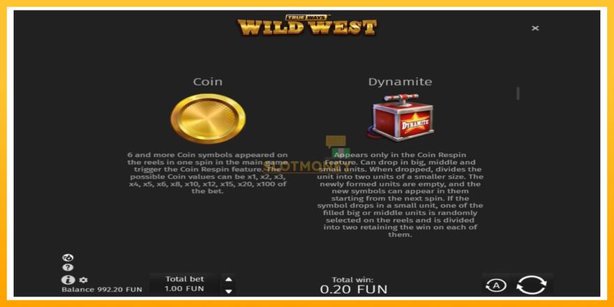 Máquina de jogos Wild West Trueways - chance de ganhar dinheiro, foto 5