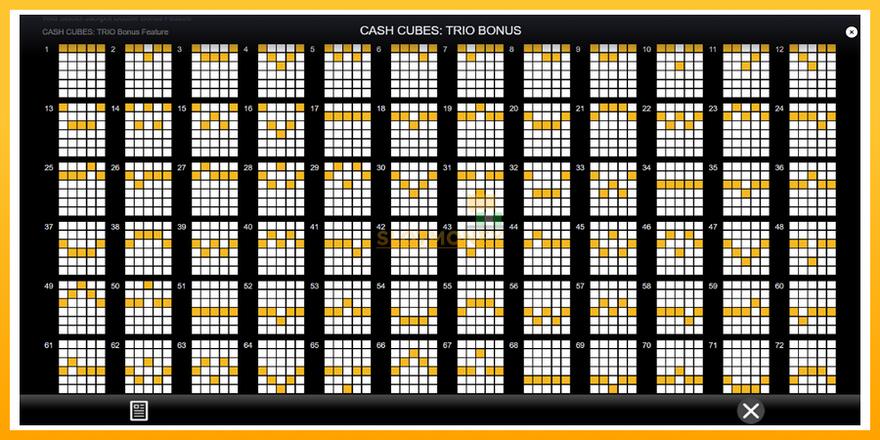 Máquina de jogos Cash Cubes: Trio Bonus - chance de ganhar dinheiro, foto 7