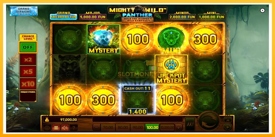 Máquina de jogos Mighty Wild: Panther Grand Diamond Edition - chance de ganhar dinheiro, foto 3