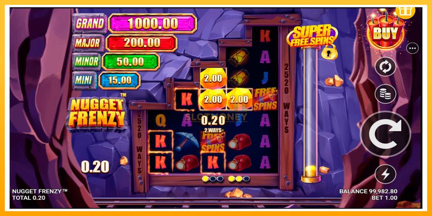 Máquina de jogos Nugget Frenzy - chance de ganhar dinheiro, foto 3