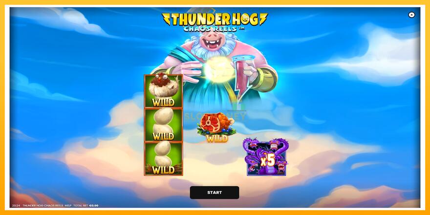 Máquina de jogos Thunder Hog Chaos Reels - chance de ganhar dinheiro, foto 1