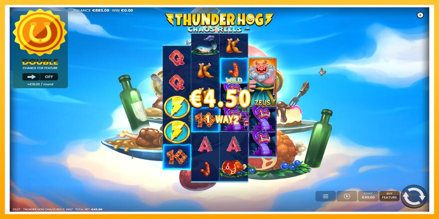 Máquina de jogos Thunder Hog Chaos Reels - chance de ganhar dinheiro, foto 4