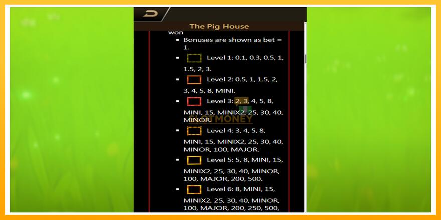 Máquina de jogos The Pig House - chance de ganhar dinheiro, foto 3