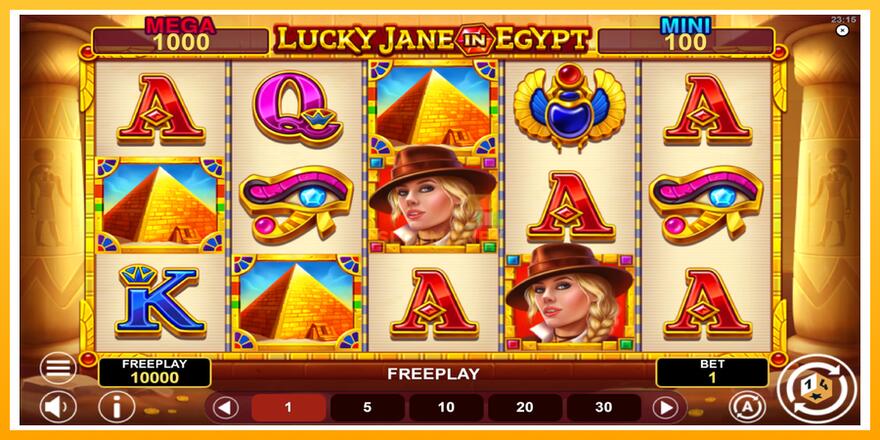 Máquina de jogos Lucky Jane in Egypt Hold & Win - chance de ganhar dinheiro, foto 2