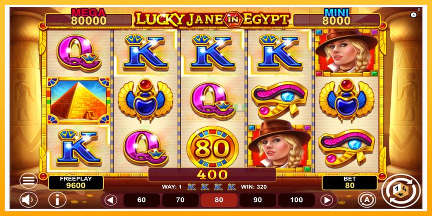 Máquina de jogos Lucky Jane in Egypt Hold & Win - chance de ganhar dinheiro, foto 3