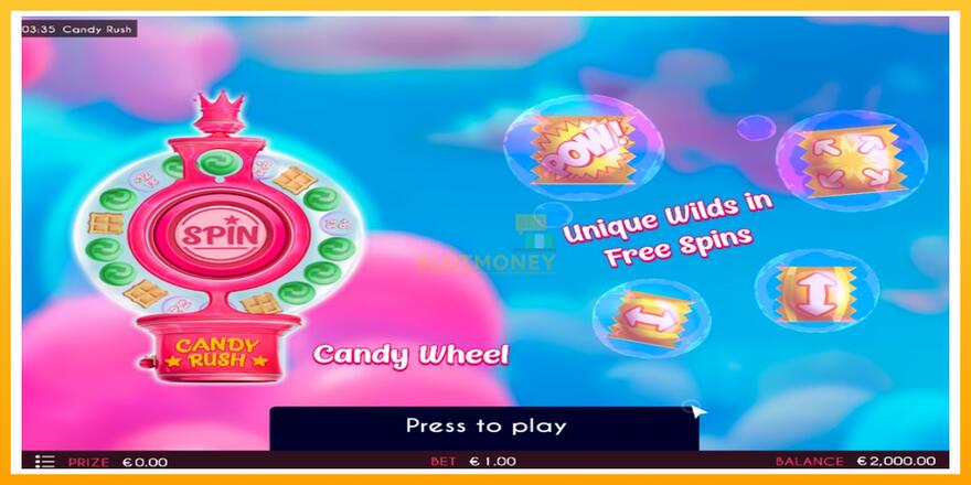 Máquina de jogos Candy Rush - chance de ganhar dinheiro, foto 1