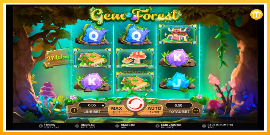 Máquina de jogos Gem Forest - chance de ganhar dinheiro, foto 1