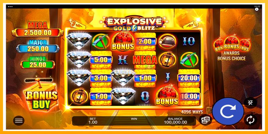 Máquina de jogos Explosive Gold Blitz - chance de ganhar dinheiro, foto 1