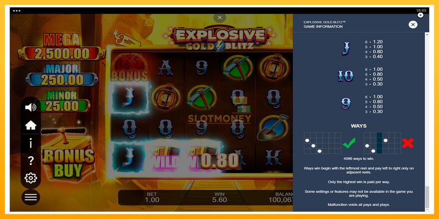 Máquina de jogos Explosive Gold Blitz - chance de ganhar dinheiro, foto 7