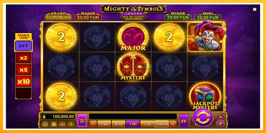 Máquina de jogos Mighty Symbols: Jokers - chance de ganhar dinheiro, foto 2