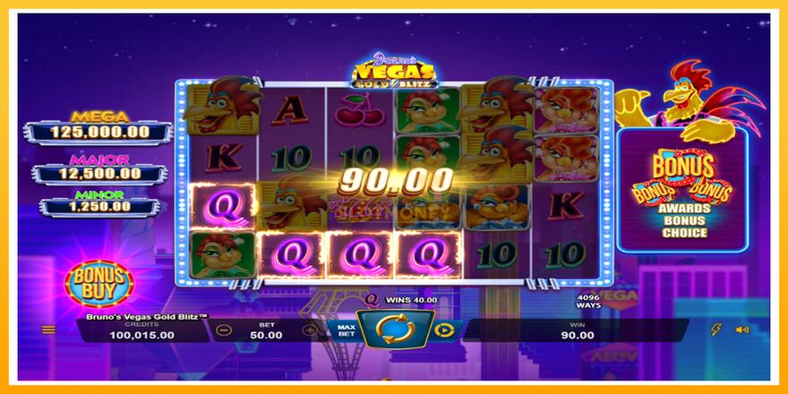 Máquina de jogos Brunos Vegas Gold Blitz - chance de ganhar dinheiro, foto 2