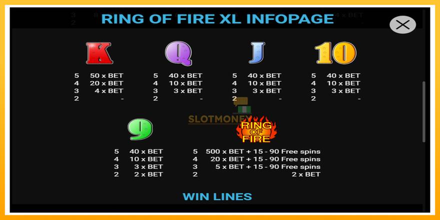 Máquina de jogos Ring of Fire XL - chance de ganhar dinheiro, foto 3