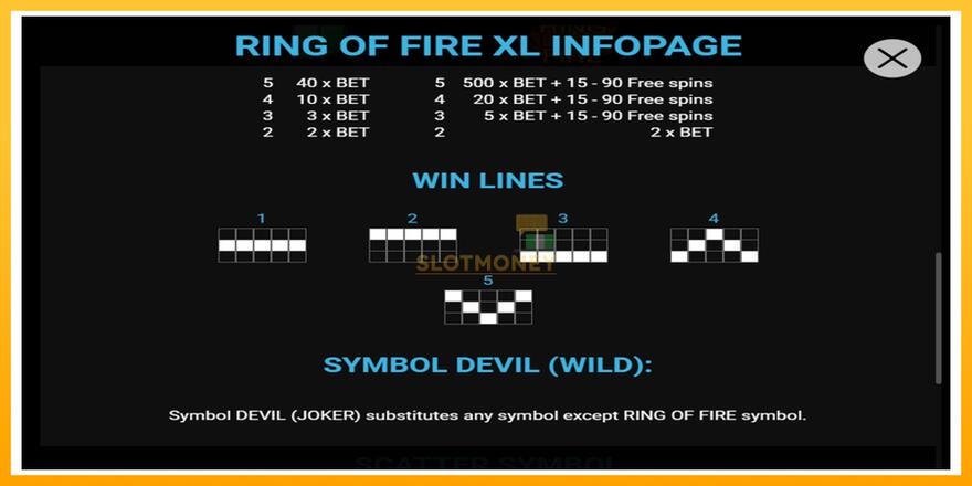 Máquina de jogos Ring of Fire XL - chance de ganhar dinheiro, foto 4