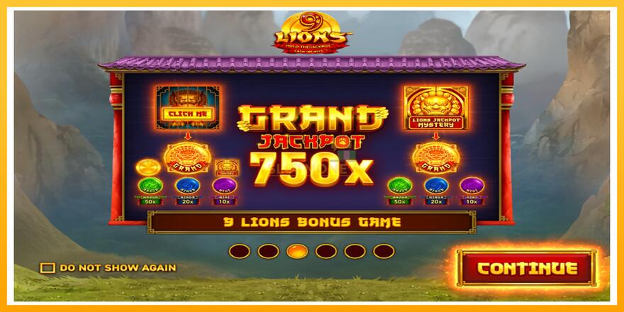 Máquina de jogos 9 Lions: Hold The Jackpot - chance de ganhar dinheiro, foto 1