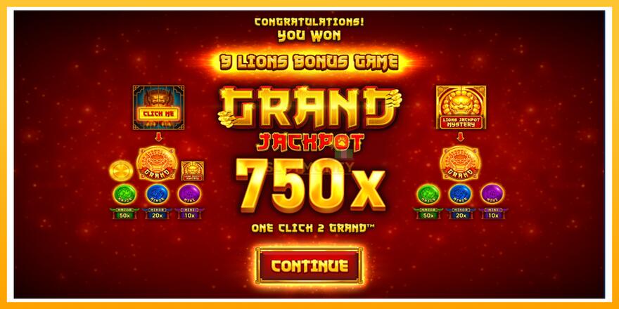 Máquina de jogos 9 Lions: Hold The Jackpot - chance de ganhar dinheiro, foto 2