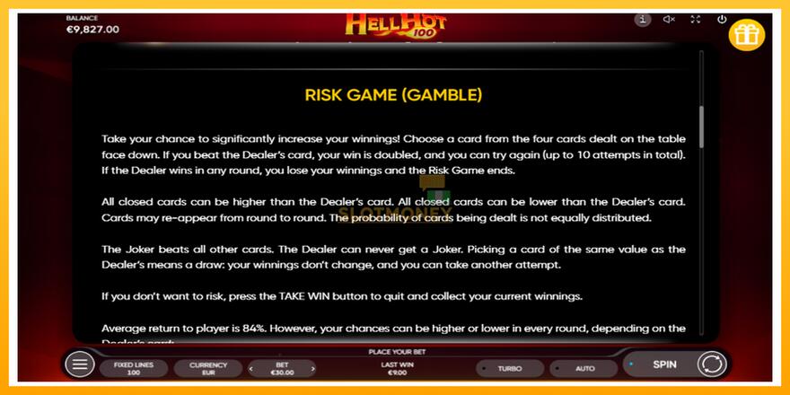 Máquina de jogos Hell Hot 100 - chance de ganhar dinheiro, foto 5