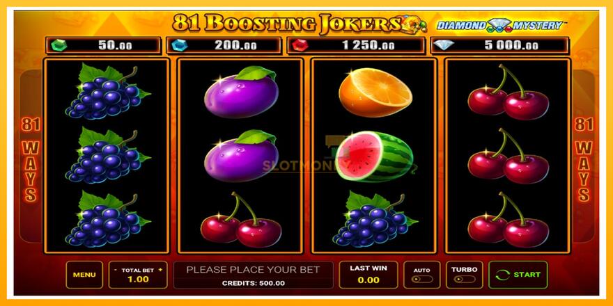 Máquina de jogos Diamond Mystery - 81 Boosting Jokers - chance de ganhar dinheiro, foto 1