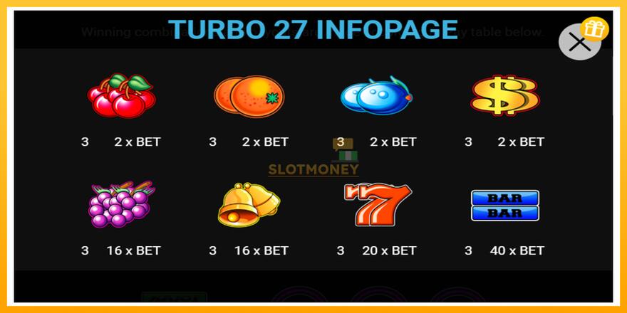 Máquina de jogos Turbo 27 - chance de ganhar dinheiro, foto 2