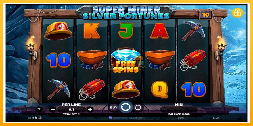 Máquina de jogos Super Miner Silver Fortunes - chance de ganhar dinheiro, foto 1