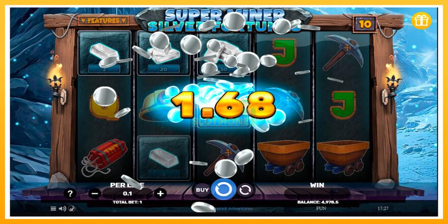 Máquina de jogos Super Miner Silver Fortunes - chance de ganhar dinheiro, foto 3