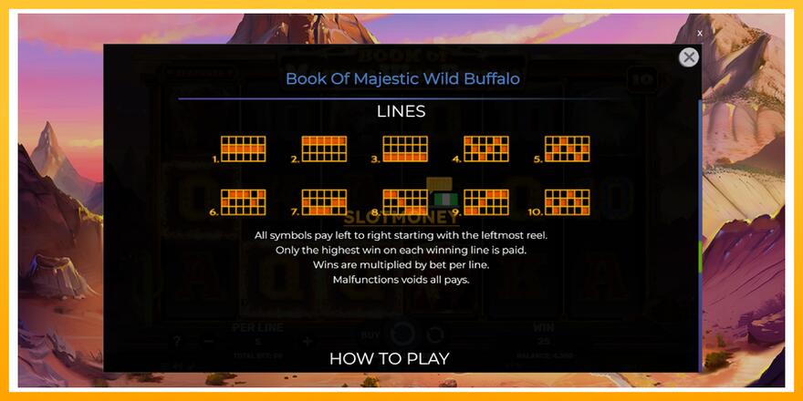 Máquina de jogos Book of Majestic Wild Buffalo - chance de ganhar dinheiro, foto 7