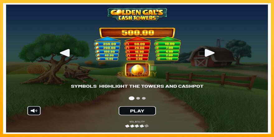 Máquina de jogos Golden Gal’s Cash Tower - chance de ganhar dinheiro, foto 1