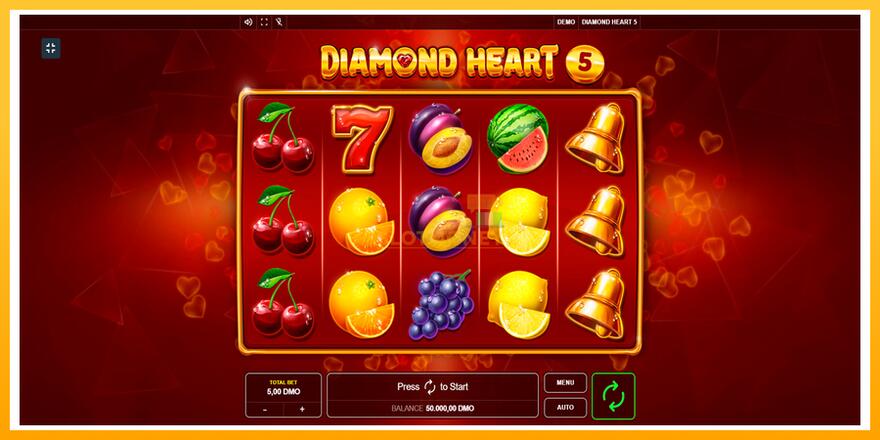 Máquina de jogos Diamond Heart 5 - chance de ganhar dinheiro, foto 1