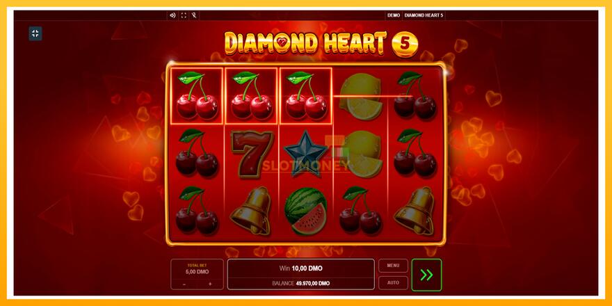 Máquina de jogos Diamond Heart 5 - chance de ganhar dinheiro, foto 2