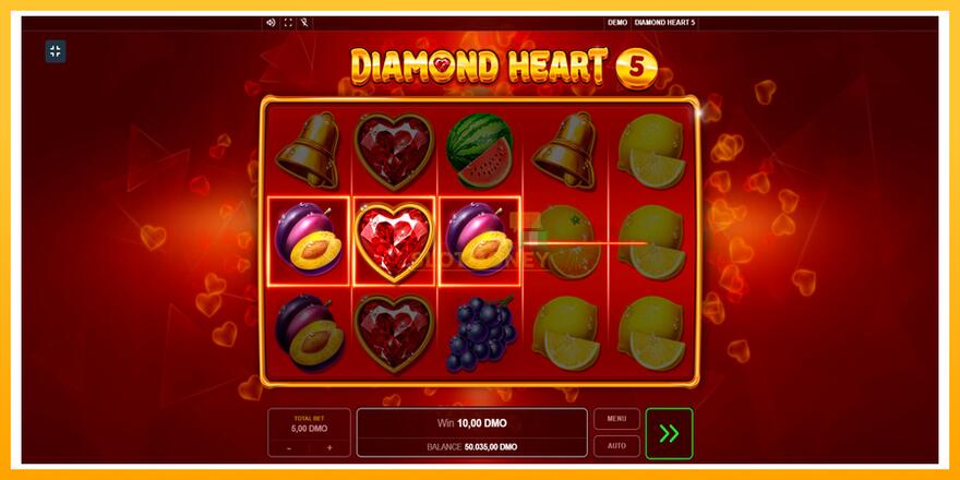 Máquina de jogos Diamond Heart 5 - chance de ganhar dinheiro, foto 5