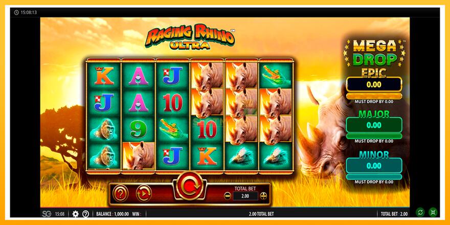 Máquina de jogos Raging Rhino Ultra - chance de ganhar dinheiro, foto 1