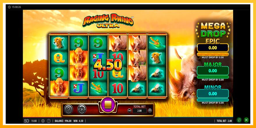 Máquina de jogos Raging Rhino Ultra - chance de ganhar dinheiro, foto 2