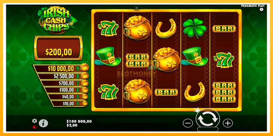 Máquina de jogos Irish Cash Chips - chance de ganhar dinheiro, foto 1