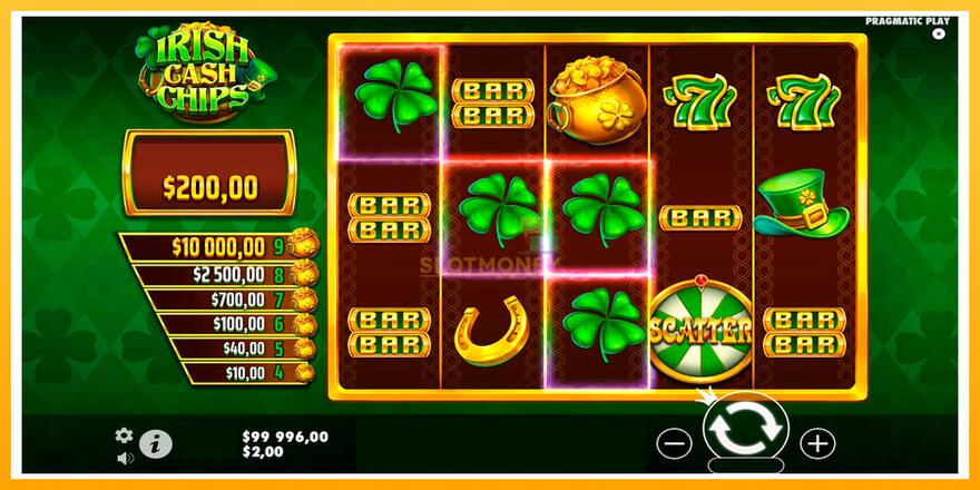 Máquina de jogos Irish Cash Chips - chance de ganhar dinheiro, foto 2