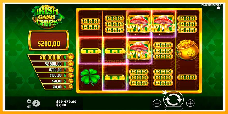 Máquina de jogos Irish Cash Chips - chance de ganhar dinheiro, foto 3