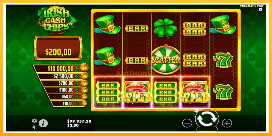 Máquina de jogos Irish Cash Chips - chance de ganhar dinheiro, foto 5