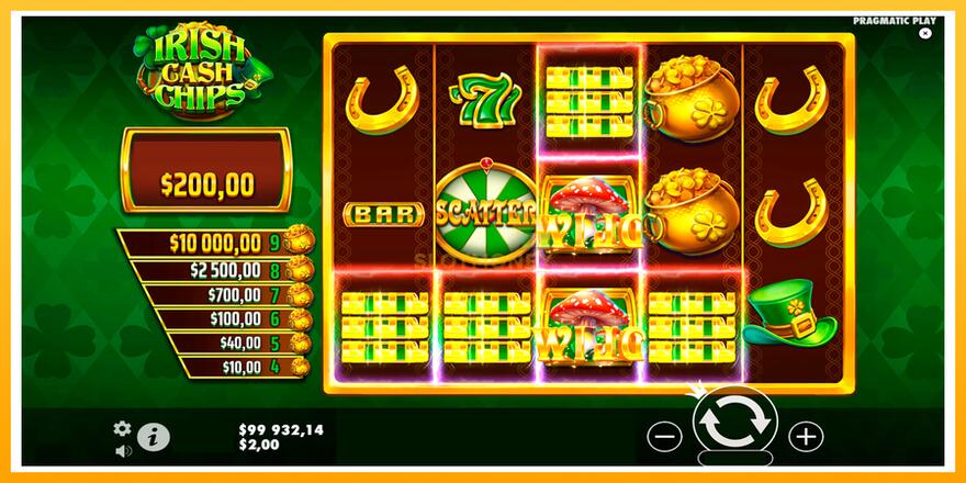 Máquina de jogos Irish Cash Chips - chance de ganhar dinheiro, foto 6