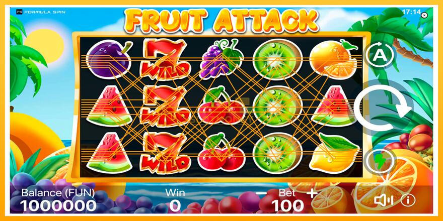 Máquina de jogos Fruit Attack - chance de ganhar dinheiro, foto 1